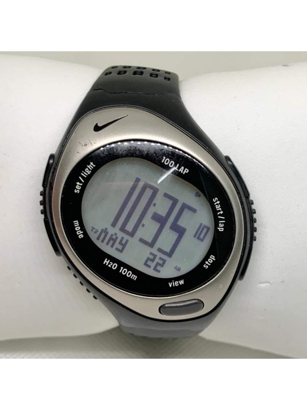 Nike Bowerman Series Men WR0127 Sport Quartz Digital 45mm Watch 100 Lap running